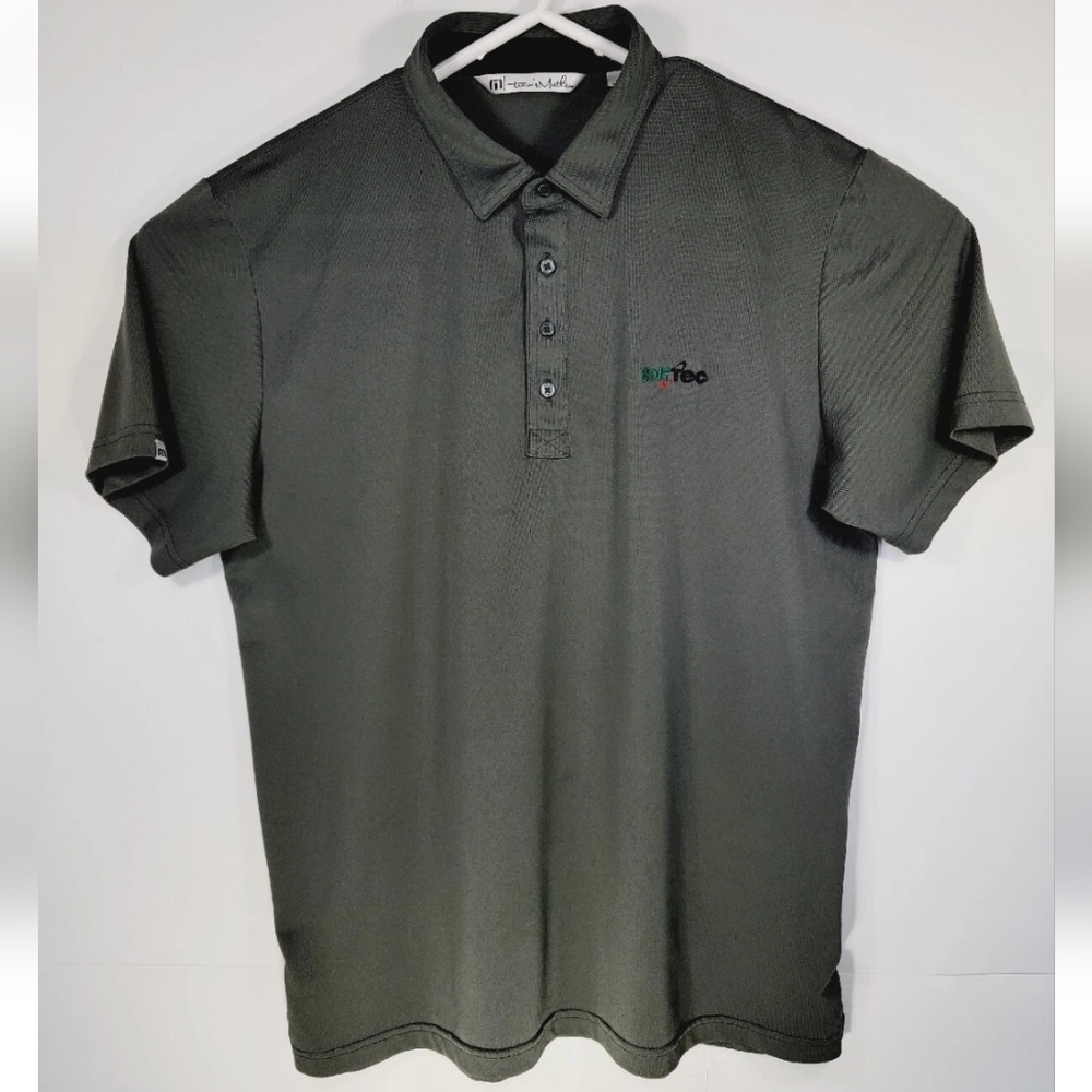 Travis Mathew Polo GolfTec Mens XL Golf Shirt Gray